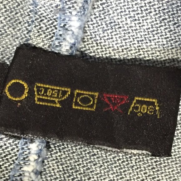 Contrast Jeans Size XL Blue Jacket - Picture 9 of 14